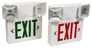 Exit Lights Green & Red