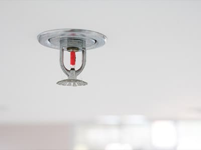 Fire Sprinkler on ceiling